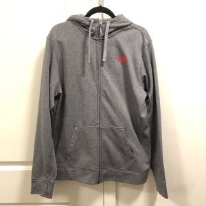 The North Face Full Zip Up Hoodie Grey Mens L